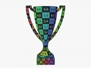 Trophy cup 04 3D Model
