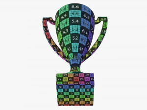 Trophy cup 04 3D Model