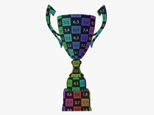Ta&ccedil;a trof&eacute;u 06 Modelo 3D