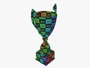 Ta&ccedil;a trof&eacute;u 06 Modelo 3D