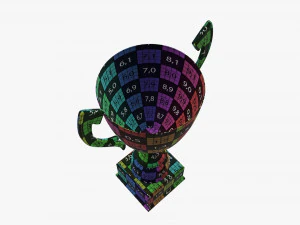 Ta&ccedil;a trof&eacute;u 06 Modelo 3D