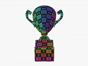 Ta&ccedil;a trof&eacute;u 06 Modelo 3D