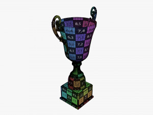 Trophy cup 07 v2 3D Model