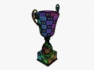 Trophy cup 07 v2 3D Model