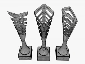 Trophy cup 08 3D Model