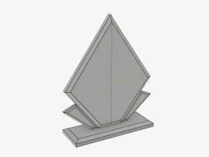 Trophy glass 01 Model 3D
