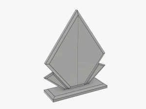 Trophy glass 01 3D Model