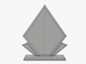 Trophy glass 01 Model 3D