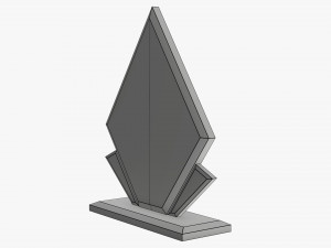 Trophy glass 01 Model 3D