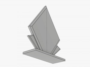 Trophy glass 01 Model 3D