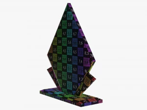 Trophy glass 01 3D Model