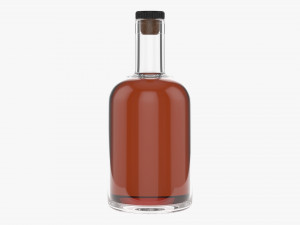 Whiskey bottle 01 3D Model