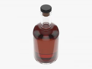 Whiskey bottle 01 3D Model