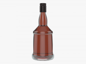 Whiskey bottle 02 3D Model