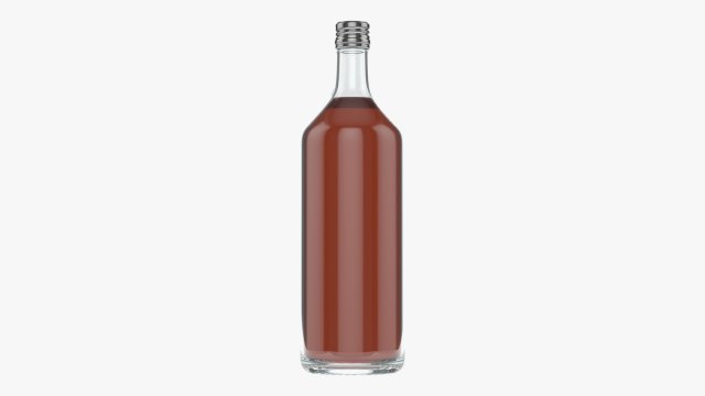 Whiskey bottle 03 3D-Modell .c4d .max .obj .3ds .fbx .stl .blend 