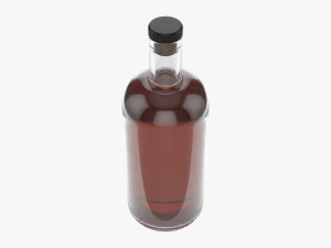 Whiskey bottle 04 3D Model