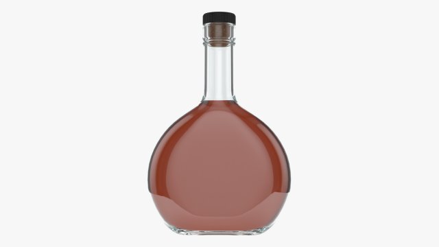 Whiskey bottle 06 3D Model .c4d .max .obj .3ds .fbx .stl .blend 