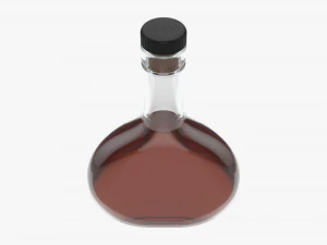 Whiskey bottle 06 3D Model