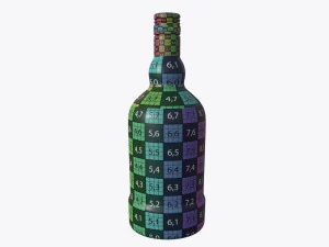 Whiskey bottle 07 3D Model