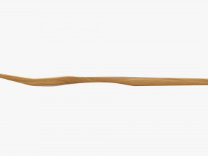 Wooden fork flatware Modelo 3D