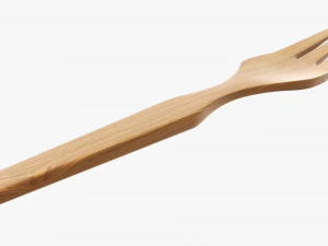 Cubiertos de tenedor de madera Modelo 3D