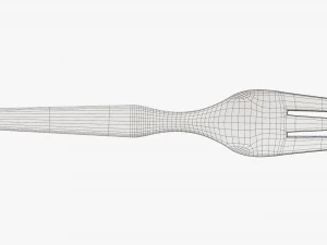Cubiertos de tenedor de madera Modelo 3D