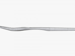 Wooden fork flatware Modelo 3D