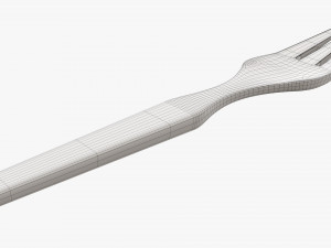 Wooden fork flatware Modelo 3D