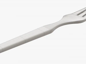 Cubiertos de tenedor de madera Modelo 3D