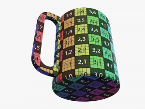 Wooden mug big tableware 3D मॉडल