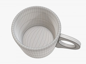 Wooden mug tableware 3D Modell