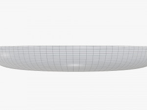 Wooden round tray plate tableware Modelo 3D