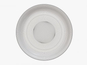 Wooden round tray plate tableware Modelo 3D