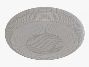 Wooden round tray plate tableware Modelo 3D