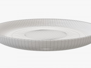 Wooden round tray plate tableware Modelo 3D