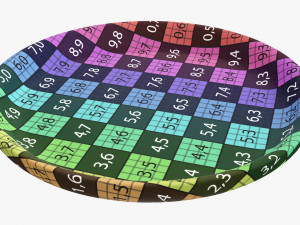 Wooden round tray plate tableware Modelo 3D