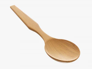 Talheres de colher de pau Modelo 3D