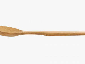 Wooden spoon flatware Modelo 3D