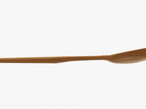 Wooden spoon flatware Modelo 3D