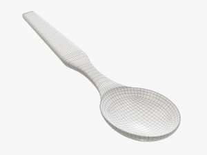 Tahta kaşık sofra takımı 3D Model