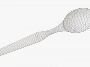 Tahta kaşık sofra takımı 3D Model