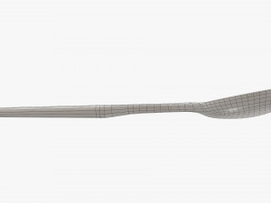 Wooden spoon flatware Modelo 3D