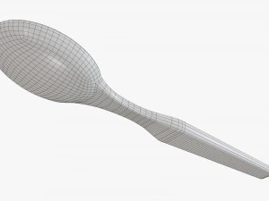 Tahta kaşık sofra takımı 3D Model