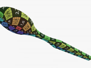 Tahta kaşık sofra takımı 3D Model