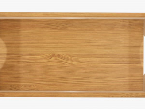 Wooden tray with handles tableware 3D Модель