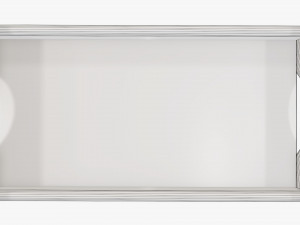 Wooden tray with handles tableware 3D Модель