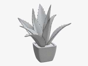 Artificial cactus composition 01 Modello 3D