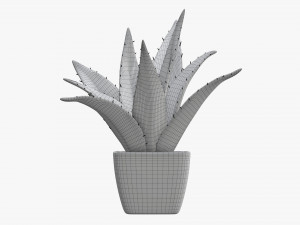Artificial cactus composition 01 Modello 3D