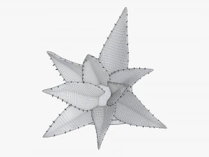 Artificial cactus composition 01 3D Model