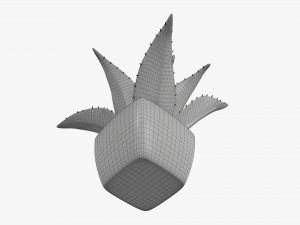 Artificial cactus composition 01 Modello 3D